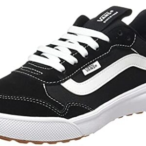 Vans Men's Low-Top Trainers Sneaker, Suede Canvas Black White, 10.5