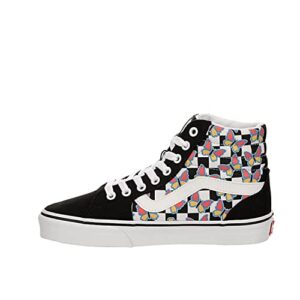 vans unisex filmore high top canvas sneaker – butterfly checkerboard multicolored 6