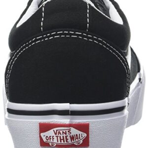 Vans Women's Ward Platform Low-Top Sneakers, Black ((Canvas) Black/White 187), 7.5