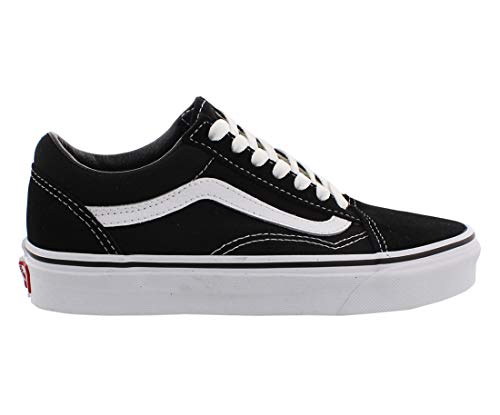 Vans Men's Old Skool Sneaker, Canvas - Black/True White, Size 8