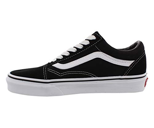 Vans Men's Old Skool Sneaker, Canvas - Black/True White, Size 8