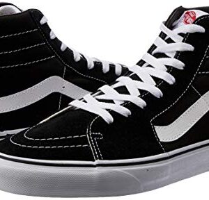 Vans Sk8-hi¿ Core Classics, Black/Black/White Canvas, 8.5