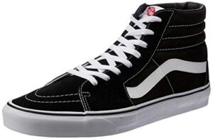 vans sk8-hi¿ core classics, black/black/white canvas, 8.5