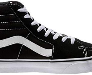 Vans Sk8-hi¿ Core Classics, Black/Black/White Canvas, 8.5