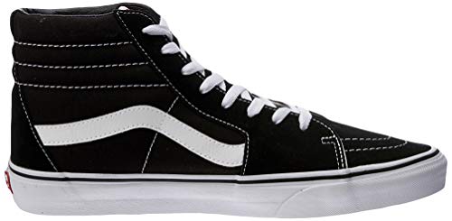 Vans Sk8-hi¿ Core Classics, Black/Black/White Canvas, 8.5