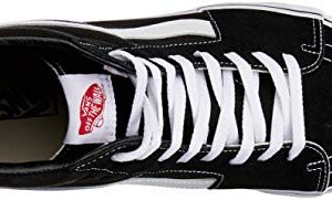 Vans Sk8-hi¿ Core Classics, Black/Black/White Canvas, 8.5