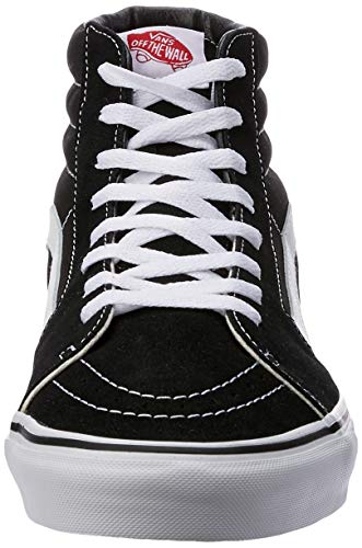 Vans Sk8-hi¿ Core Classics, Black/Black/White Canvas, 8.5