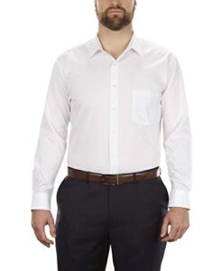 van heusen mens big fit poplin solid (big and tall) dress shirt, white, 18.5 neck 34 -35 sleeve xx-large us