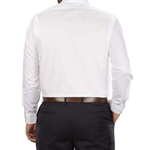 Van Heusen mens Big Fit Poplin Solid (Big and Tall) Dress Shirt, White, 18.5 Neck 34 -35 Sleeve XX-Large US