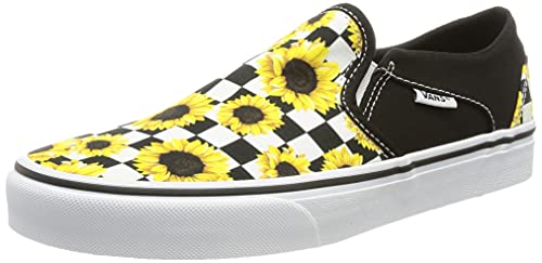 Vans Women's Low-Top Trainers Sneaker, Sunflower Checker Multi White, 8