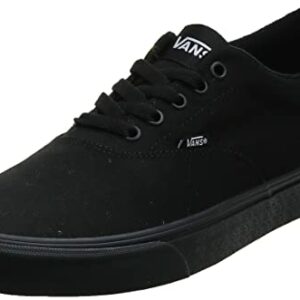 Vans Mens Authentic Canvas Sneakers Lace Up Casual Plimsolls Unisex Shoe - Black/Black - 12