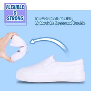 Kids Shoes Toddlers Canvas Sneakers Slip-on Comfortable Light Weight Skin-Friendly Causal Running Tennis Shoes for Boys Girls(Toddle/Little Kids/Big Kids)