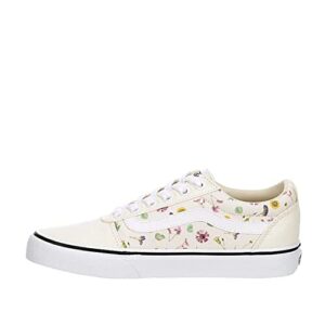 vans unisex ward lace up closure style pressed floral white classic 8.5