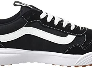 Vans Men's Low-Top Trainers Sneaker, Suede Canvas Black White, 13