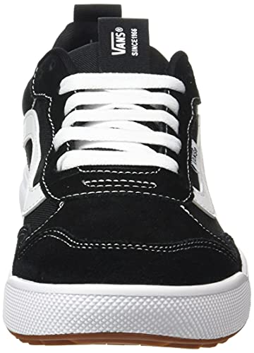 Vans Men's Low-Top Trainers Sneaker, Suede Canvas Black White, 13