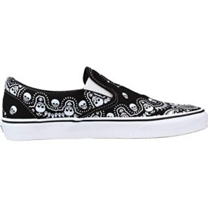 Vans Classic Slip-On™ (Bandana) Classic Black/White Men's 10.5, Women's 12 Medium