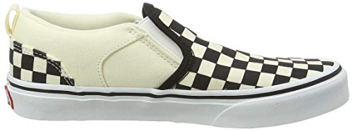 Vans Asher, Women’s Low-Top Sneakers, White (Checkerboard/Black/White), 6.5 US