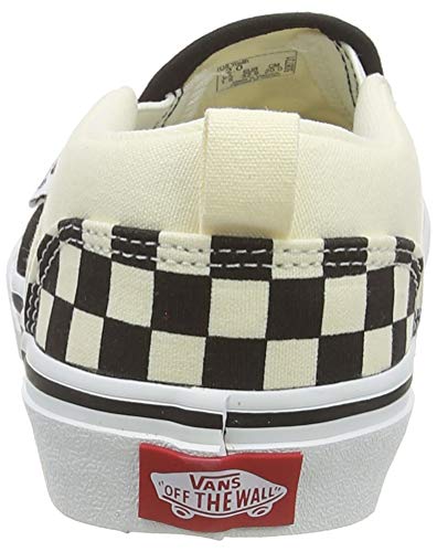 Vans Asher, Women’s Low-Top Sneakers, White (Checkerboard/Black/White), 6.5 US