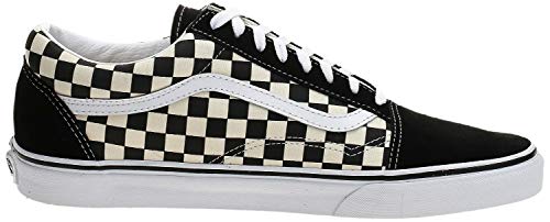 Vans Men's UA Old Skool Sneakers, Primary Check Black/White, 8