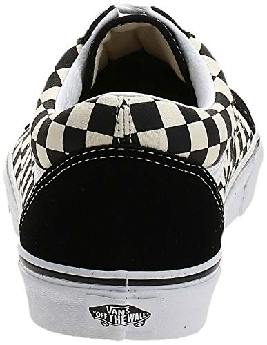 Vans Men's UA Old Skool Sneakers, Primary Check Black/White, 8