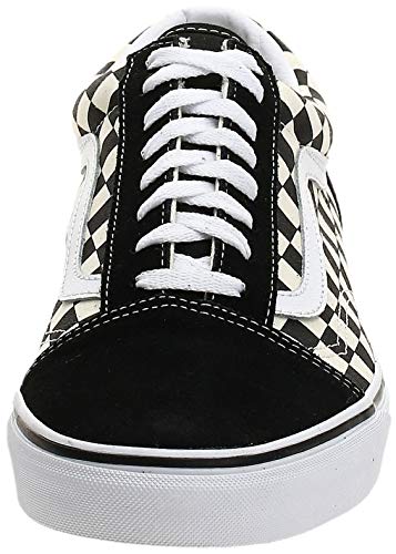 Vans Men's UA Old Skool Sneakers, Primary Check Black/White, 8