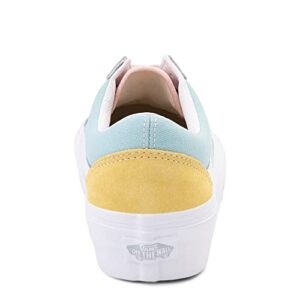 Unisex Old Skool Classic Platform Skate Shoe Sneakers (7766 Platform Pastel Color Block Mens 6.5)