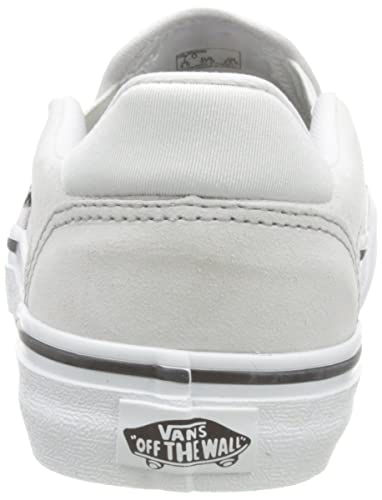 Vans Unisex Asher Canvas Low Platform Slip On Sneaker - Deluxe Patchwork Light Grey 9