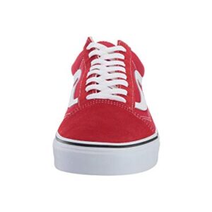 Vans Men's Old Skool Sneaker, Racing Red/True White, Size 9