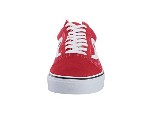 Vans Men's Old Skool Sneaker, Racing Red/True White, Size 9