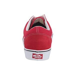 Vans Men's Old Skool Sneaker, Racing Red/True White, Size 9