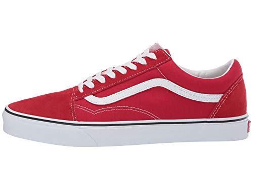 Vans Men's Old Skool Sneaker, Racing Red/True White, Size 9