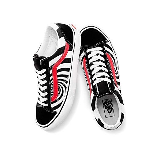 Vans U Style 36 Sneakers (Swirl) Black/Flery Cor