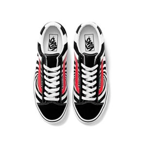 Vans U Style 36 Sneakers (Swirl) Black/Flery Cor