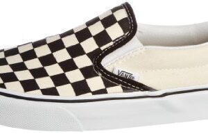 Vans Unisex Adults' Classic Slip On, Black/Off White Check, 6.5 UK