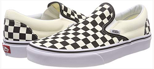 Vans Unisex Adults' Classic Slip On, Black/Off White Check, 6.5 UK