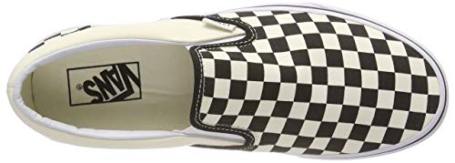 Vans Unisex Adults' Classic Slip On, Black/Off White Check, 6.5 UK