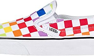 Vans Unisex Authentic Skate Shoe Sneaker (13 Women / 11.5 Men M US, (Checkerboard) Rainbow/True White 7267)