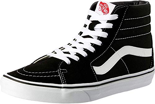 Vans Men's Sk8-Hi Core Classics Black/Black/White Canvas 9