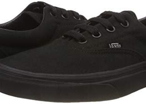 Vans Unisex's ERA Black Black Skate Shoes 10.5 Men US (Black/Black)