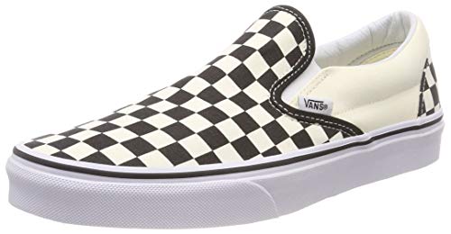 Vans Unisex Adults' Classic Slip On, Black/Off White Check, 7 UK