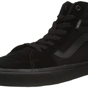 Vans Men's Hi-Top Trainers Sneaker, Suede Canvas Black Black, 10.5