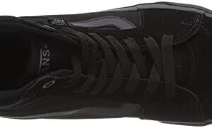 Vans Men's Hi-Top Trainers Sneaker, Suede Canvas Black Black, 10.5