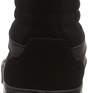 Vans Men's Hi-Top Trainers Sneaker, Suede Canvas Black Black, 10.5