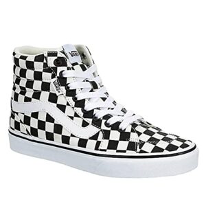 vans unisex filmore high top sneaker – multi checkeredboard – black/white 8.5