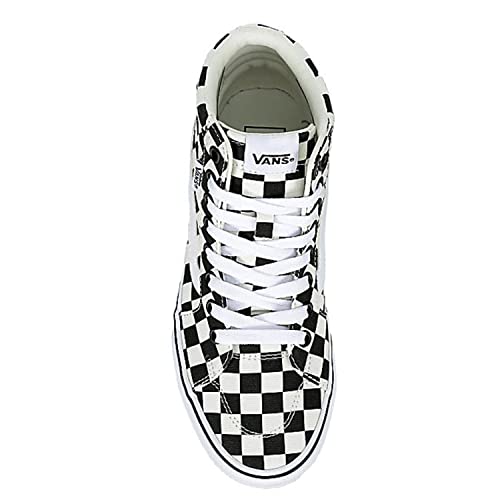 Vans Unisex Filmore High Top Sneaker - Multi Checkeredboard - Black/White 8.5