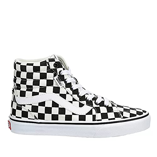 Vans Unisex Filmore High Top Sneaker - Multi Checkeredboard - Black/White 8.5