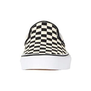 Vans Women's Classic Slip On Trainers, Black/White/Checkerboard, 7 Women/5.5 Men