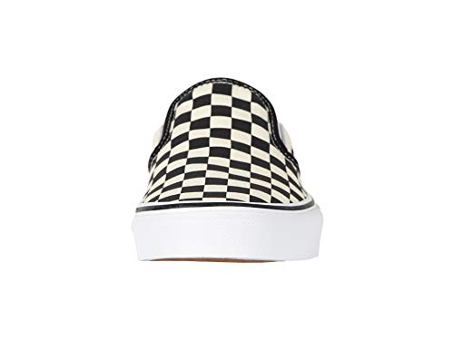 Vans Women's Classic Slip On Trainers, Black/White/Checkerboard, 7 Women/5.5 Men