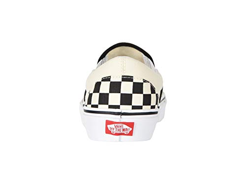 Vans Women's Classic Slip On Trainers, Black/White/Checkerboard, 7 Women/5.5 Men