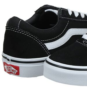 Vans Girls Low-Top Sneakers, Black Suede Canvas Black White Iju, 6 UK